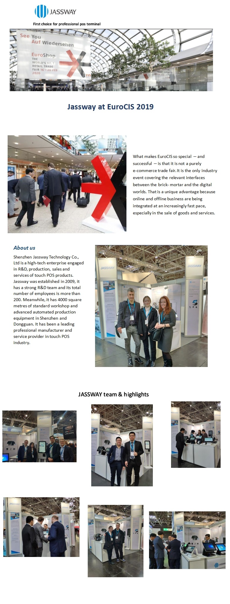 JASSWAY at EuroCIS2019